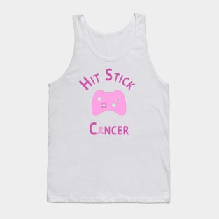 Hit Stick Breast Cancer - Hand Drawn Tank Top